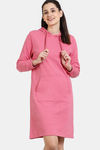 Zivame Soft Terry Fabric Knit Cotton Loungewear Dress - Desert Rose — thumbnail 2